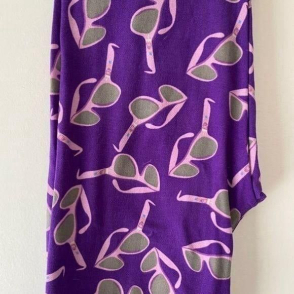 NWOT Lularoe Sunglasses Purple Cool Summer Fun Buttery Soft Leggings One Size OS - Picture 4 of 9